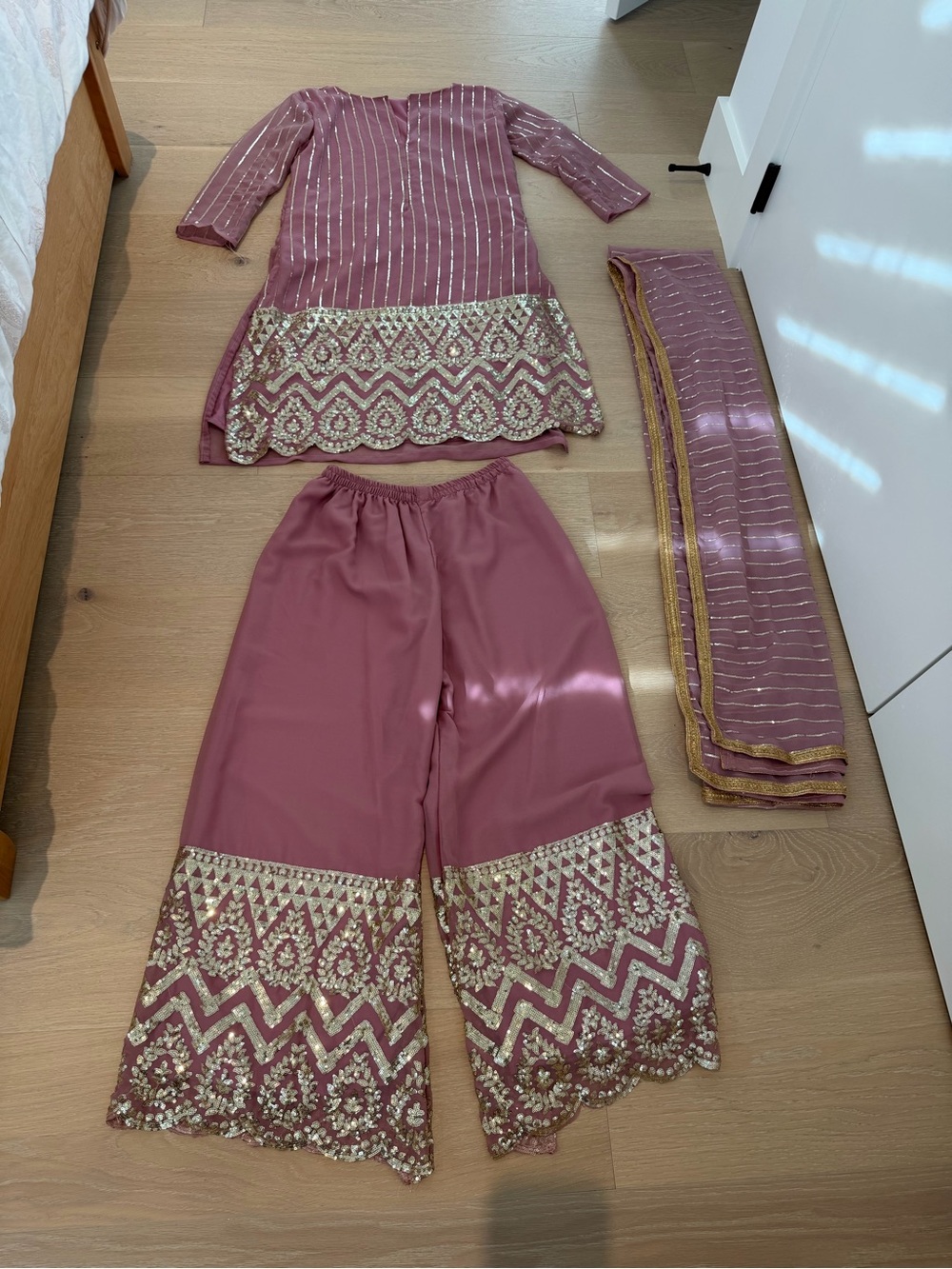Dusty rose salwar kameez suit